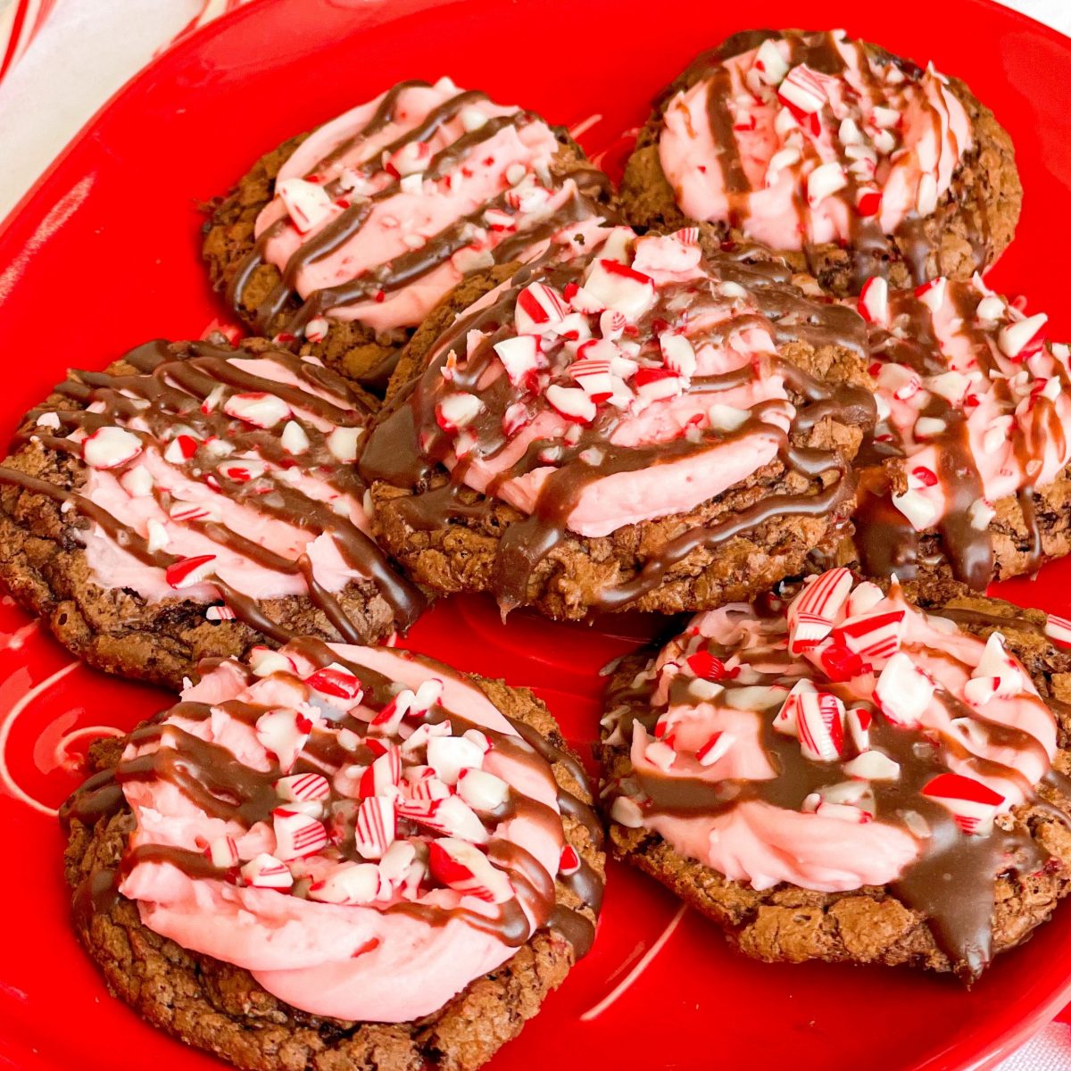 Triple Chocolate Peppermint Cookies